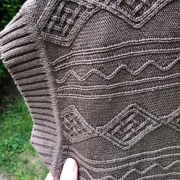 Calvin Klein Tan Brown Sweater Dress w Turtleneck - Picture 4 of 6